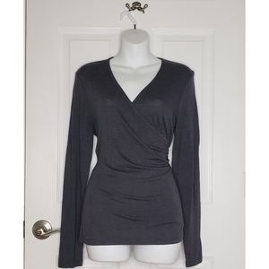 Banana Republic Fitted Long Sleeve Shirt - Gray